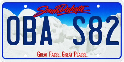 SD license plate 0BAS82