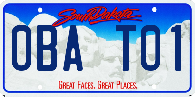 SD license plate 0BAT01