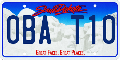 SD license plate 0BAT10