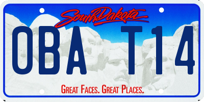 SD license plate 0BAT14