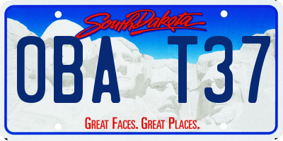 SD license plate 0BAT37
