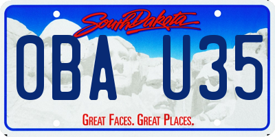 SD license plate 0BAU35