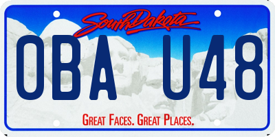 SD license plate 0BAU48