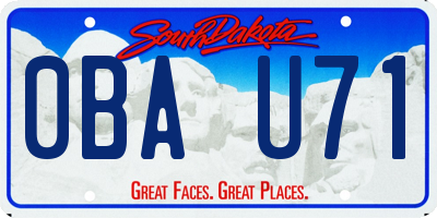 SD license plate 0BAU71