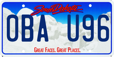 SD license plate 0BAU96