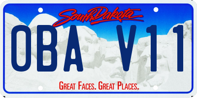 SD license plate 0BAV11