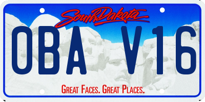 SD license plate 0BAV16