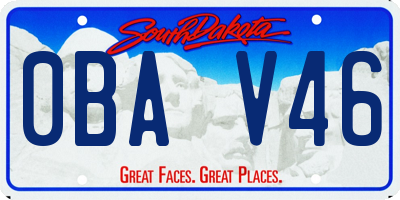 SD license plate 0BAV46