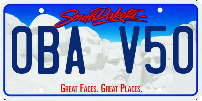 SD license plate 0BAV50