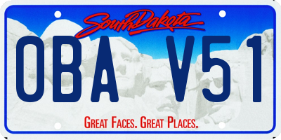 SD license plate 0BAV51