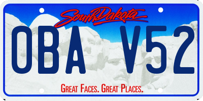 SD license plate 0BAV52