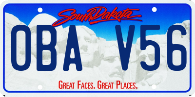 SD license plate 0BAV56