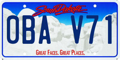 SD license plate 0BAV71