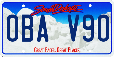 SD license plate 0BAV90