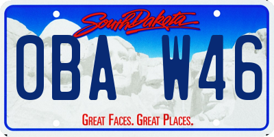 SD license plate 0BAW46