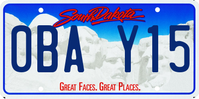 SD license plate 0BAY15