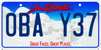 SD license plate 0BAY37