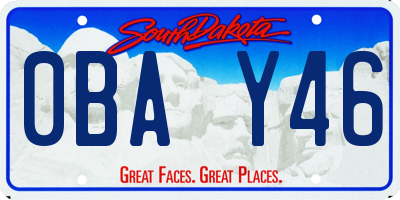 SD license plate 0BAY46