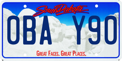 SD license plate 0BAY90