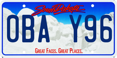 SD license plate 0BAY96