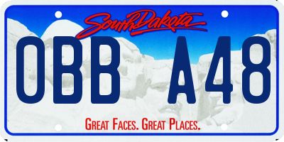 SD license plate 0BBA48