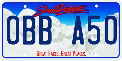 SD license plate 0BBA50