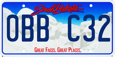 SD license plate 0BBC32