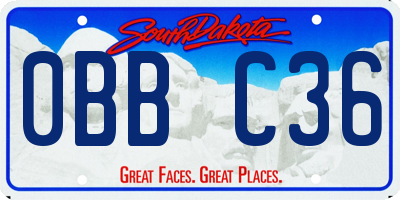 SD license plate 0BBC36