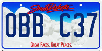 SD license plate 0BBC37