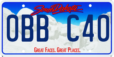 SD license plate 0BBC40