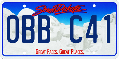 SD license plate 0BBC41