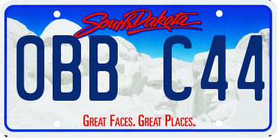 SD license plate 0BBC44