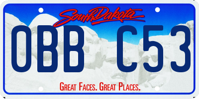 SD license plate 0BBC53