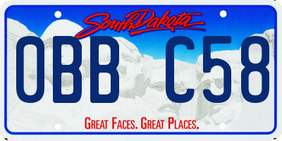 SD license plate 0BBC58