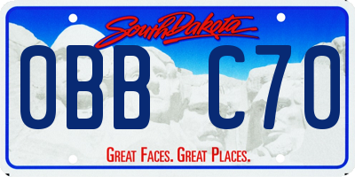 SD license plate 0BBC70