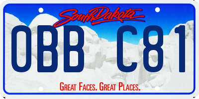 SD license plate 0BBC81