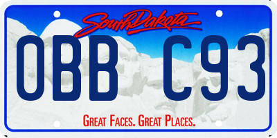 SD license plate 0BBC93