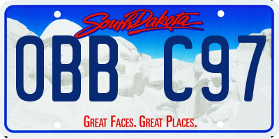 SD license plate 0BBC97