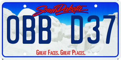 SD license plate 0BBD37