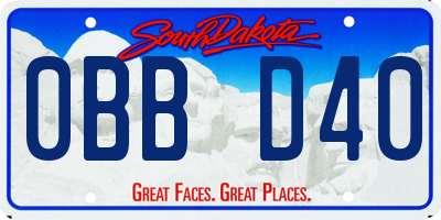 SD license plate 0BBD40