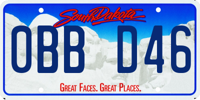 SD license plate 0BBD46