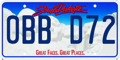 SD license plate 0BBD72