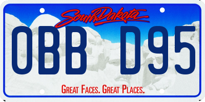 SD license plate 0BBD95