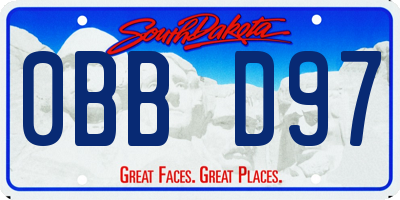 SD license plate 0BBD97