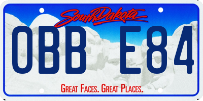 SD license plate 0BBE84