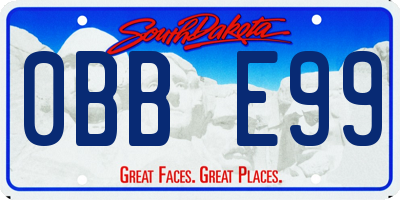 SD license plate 0BBE99