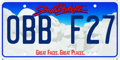 SD license plate 0BBF27