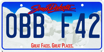 SD license plate 0BBF42