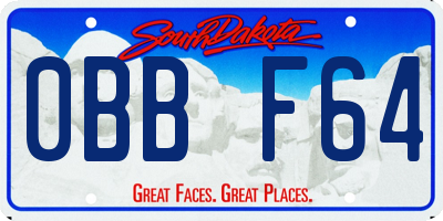 SD license plate 0BBF64