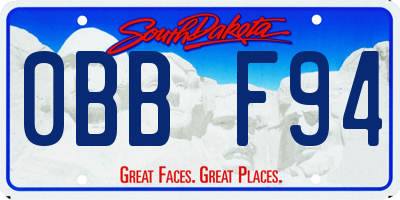 SD license plate 0BBF94